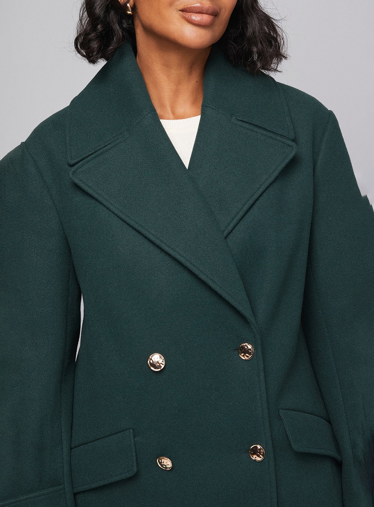 WALLIS Mid Length Double Breasted Coat 8 - Image 5 thumbnail